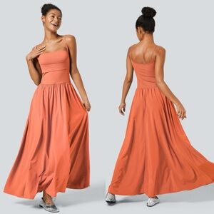 HALARA Women's Maxi Dress in Orange